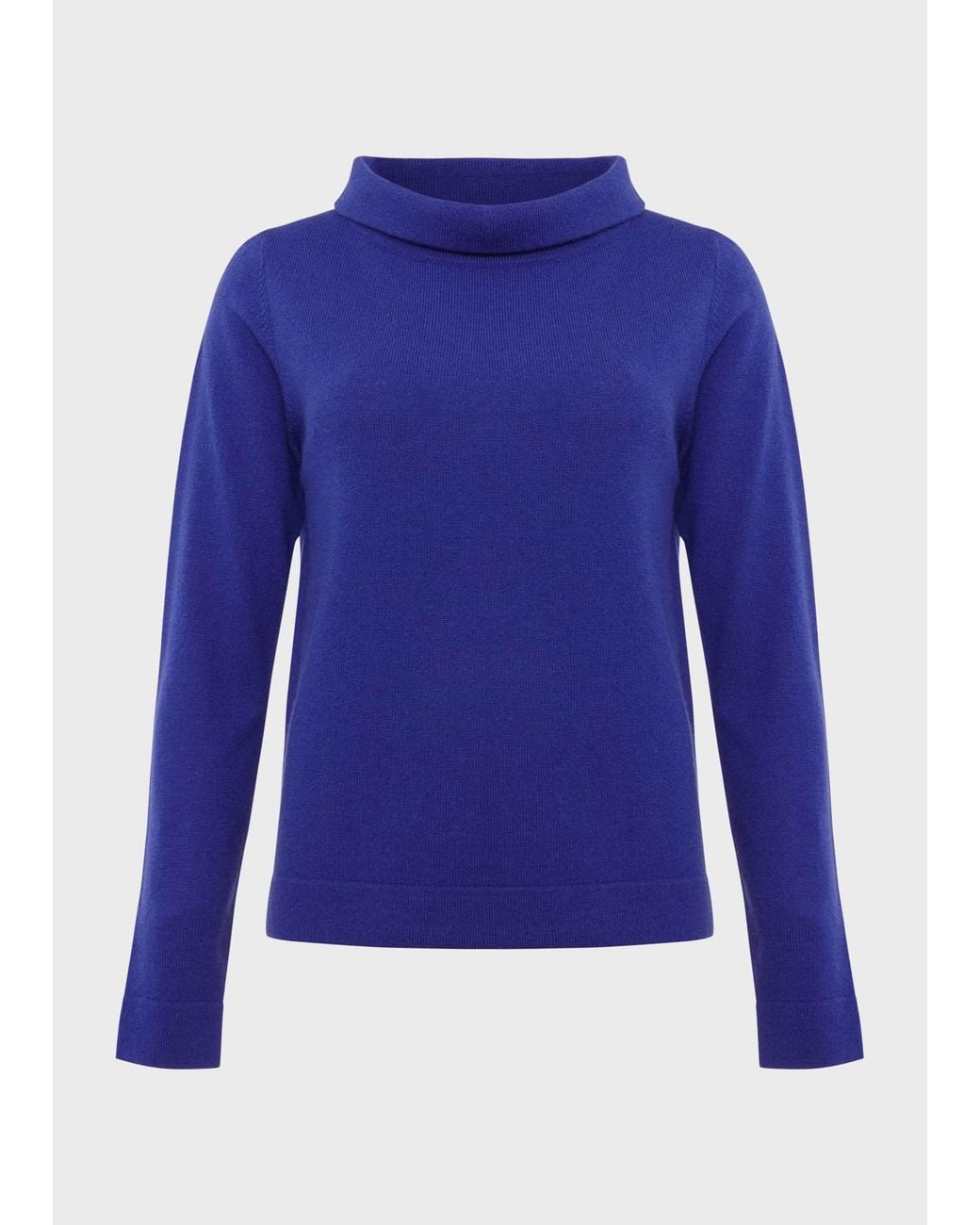 Hobbs Blue Audrey Wool Cashmere Jumper