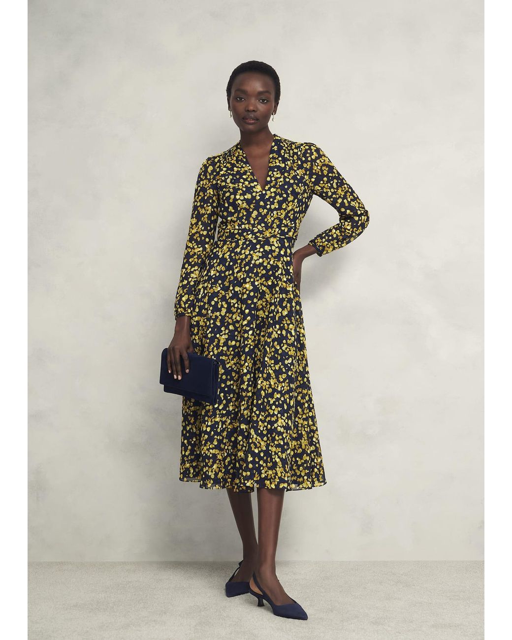 Hobbs White Petite Aurora Dress