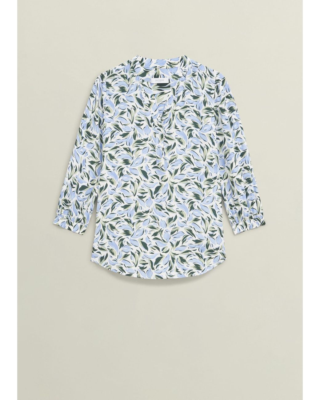 Hobbs Multicolor Ivory Essie Long Sleeve Blouse