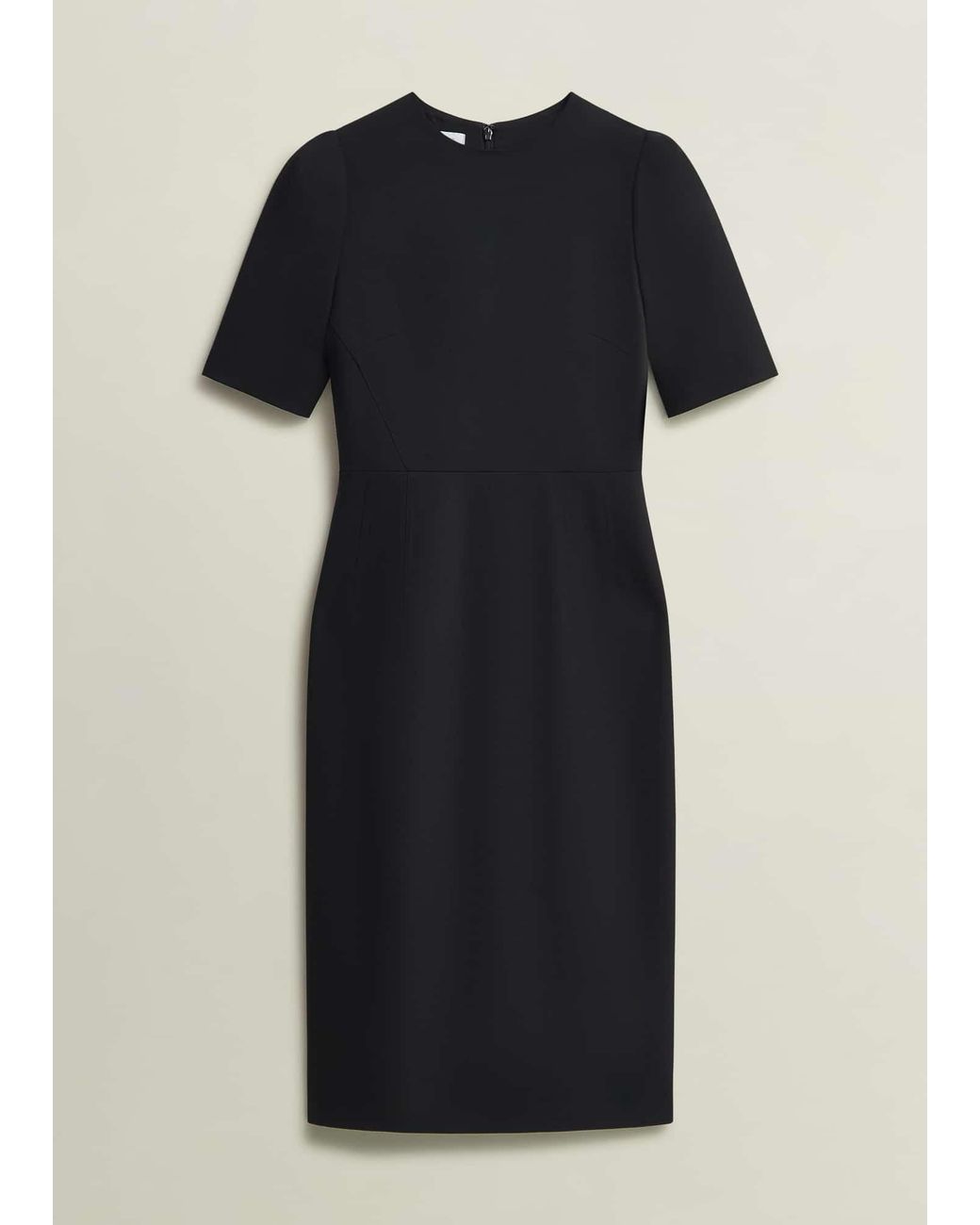 Hobbs Black Casey Dress With Wool