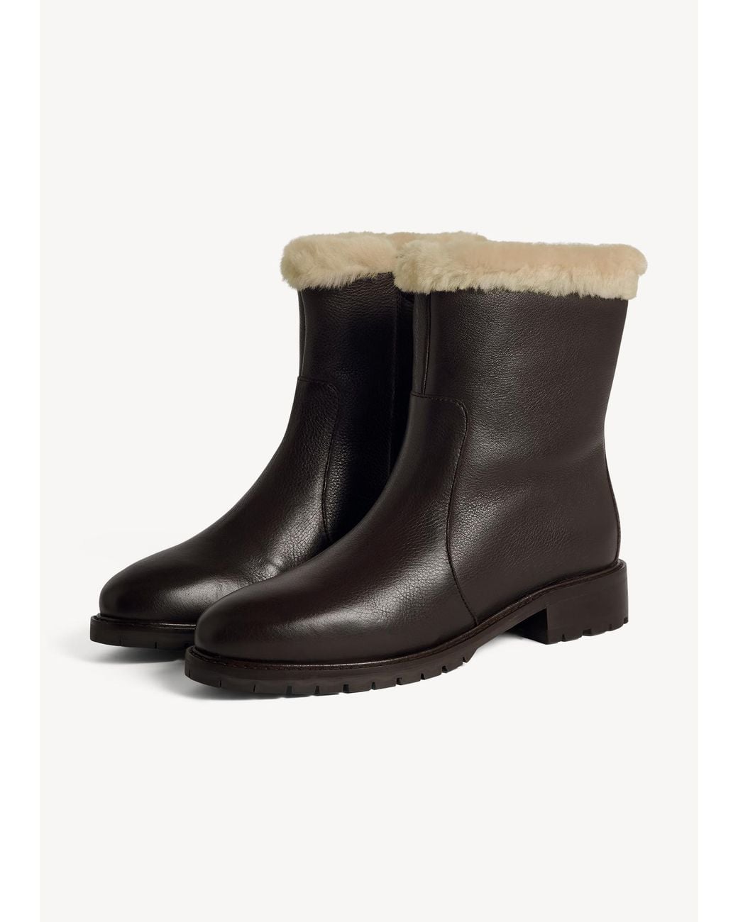 Hobbs Black Josie Shearling Boots