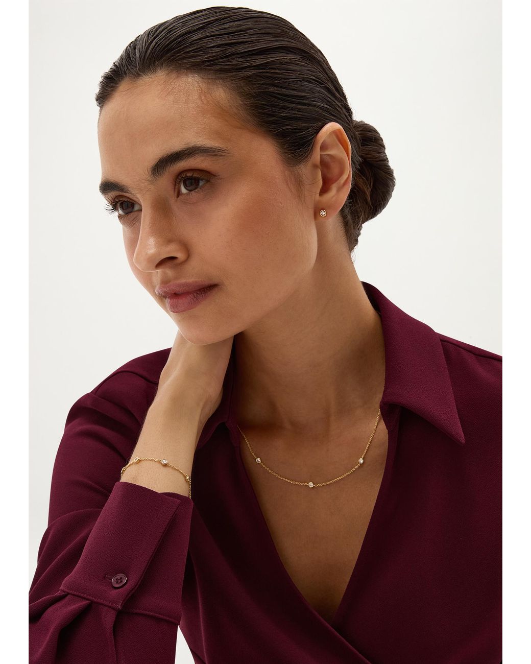 Hobbs Natural Alya Plated Necklace