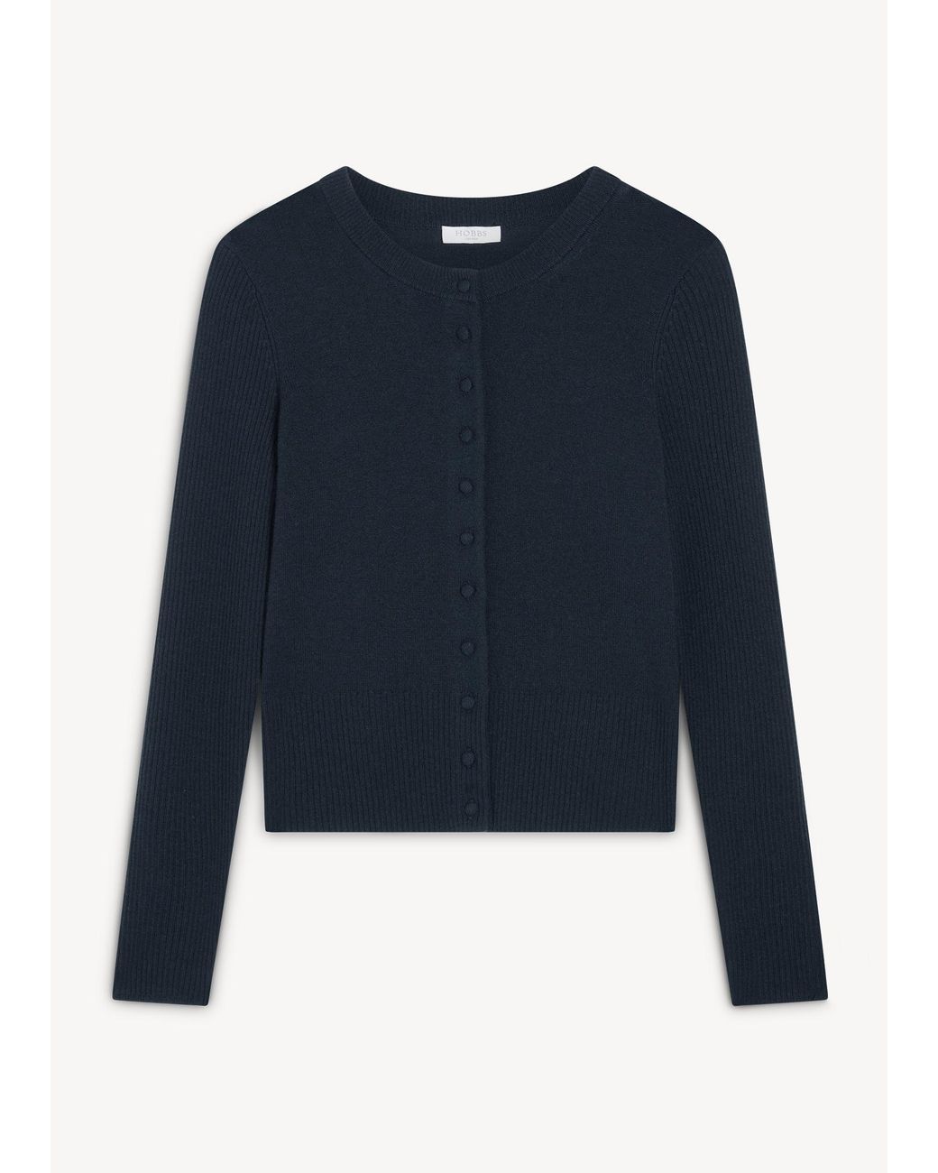 Hobbs Blue Elsa Wool Cashmere Cardigan