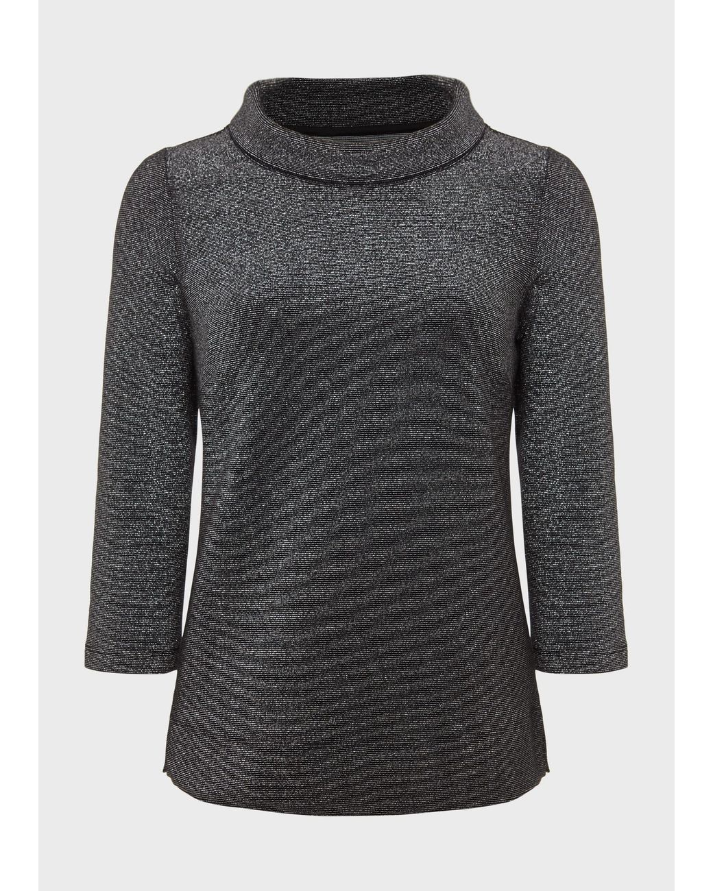 Hobbs Gray Sparkle Betsy Top