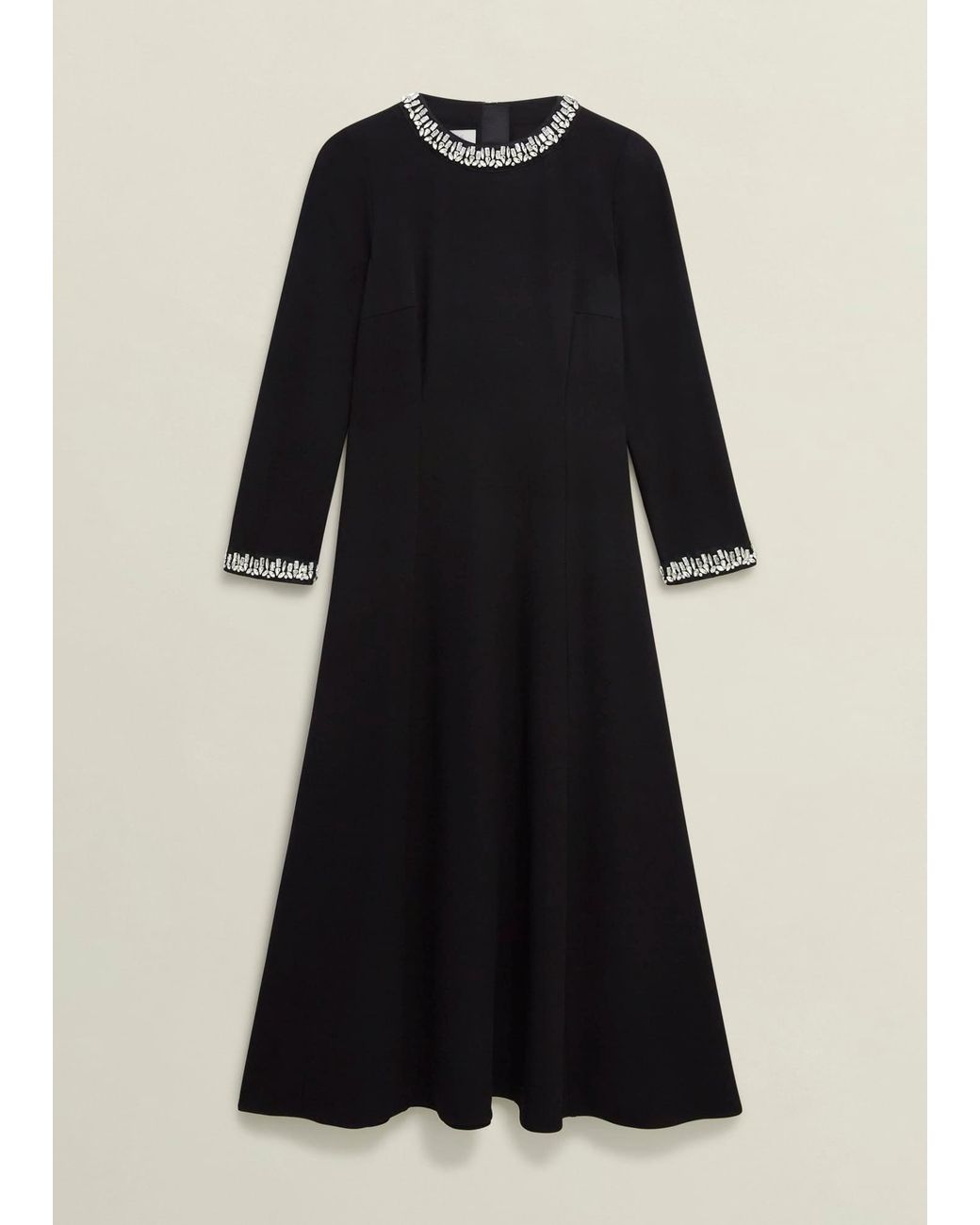 Hobbs Multicolor Eugenie Trim Detail Dress