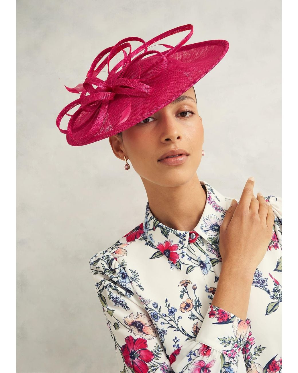 Hobbs Pink Freya Fascinator