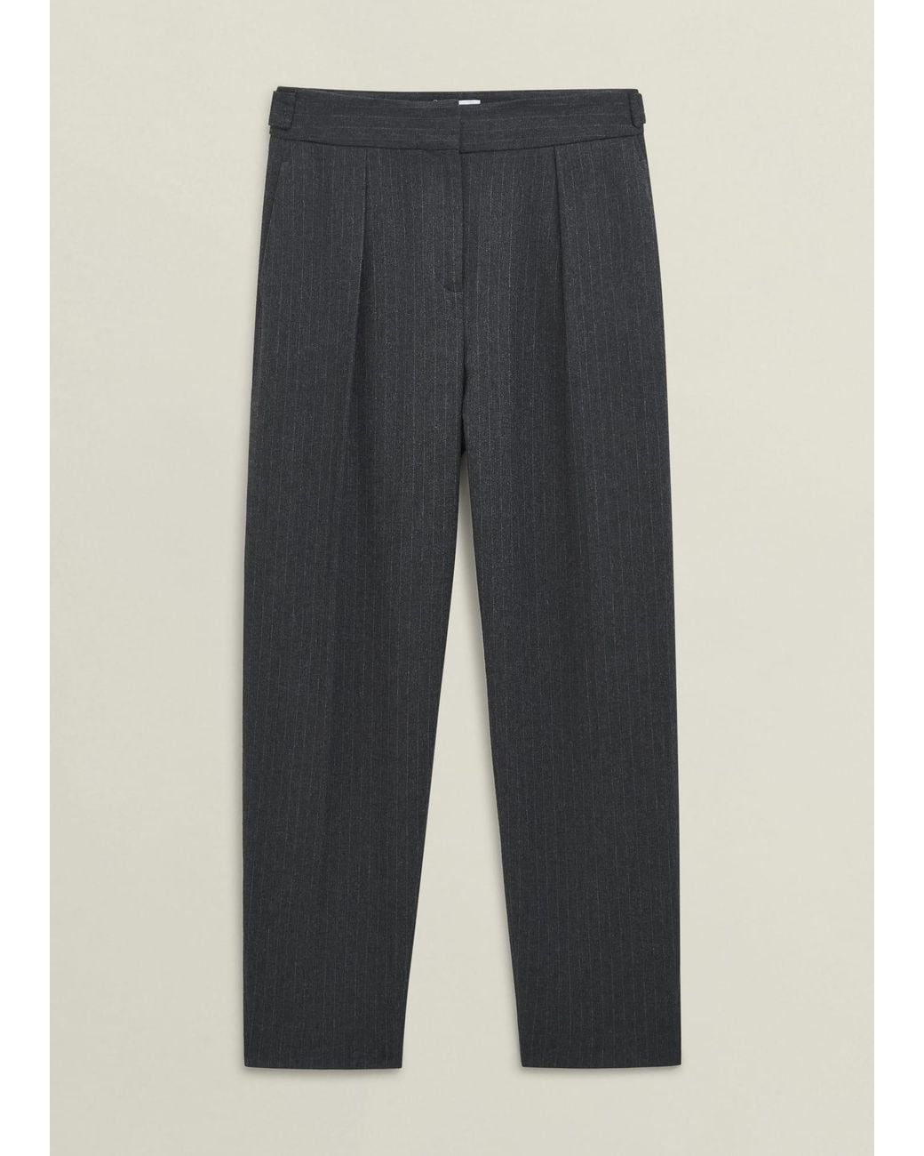 Hobbs Natural Howell Pinstripe Barrel Trousers