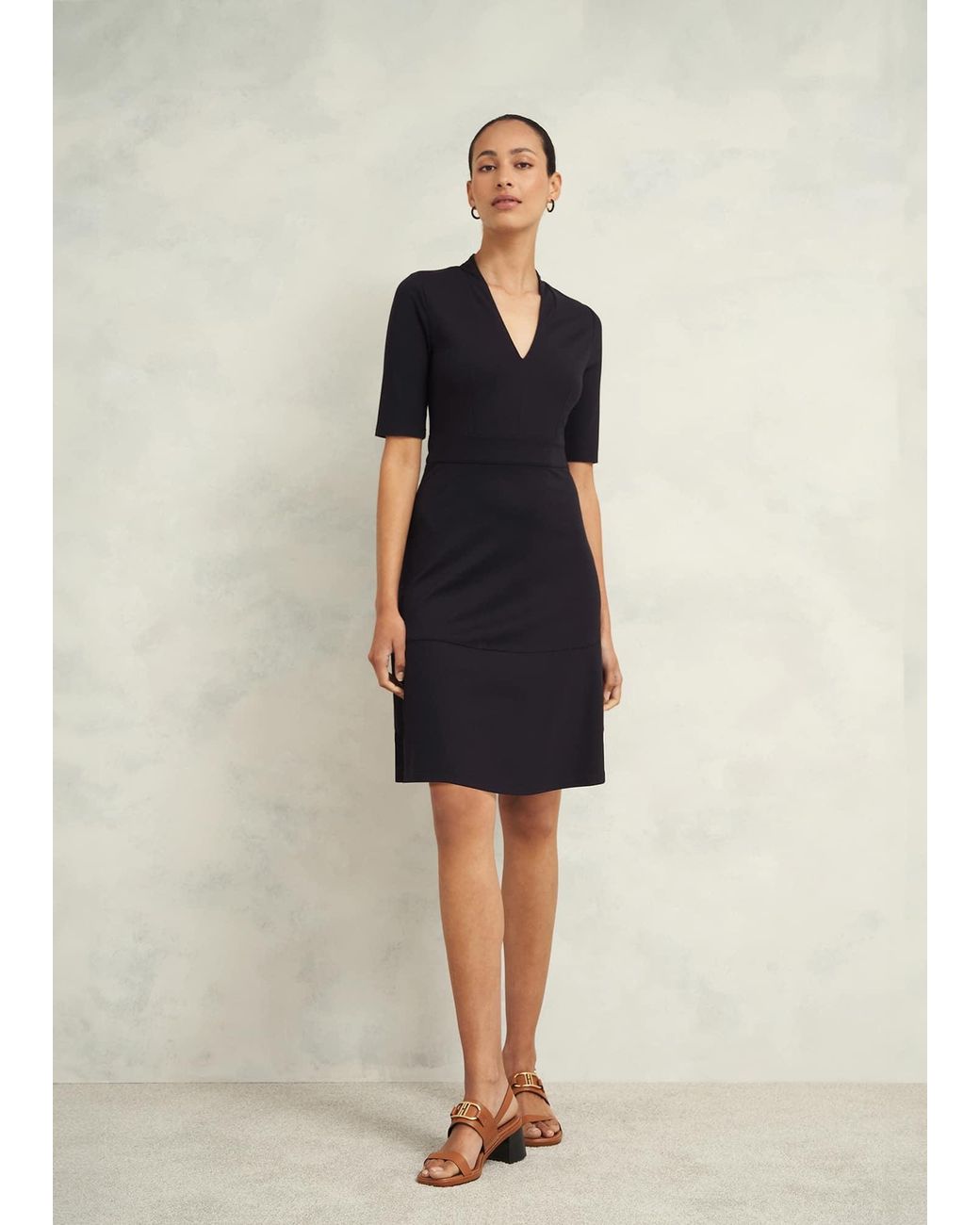 Hobbs Natural Emilia Ponte Dress