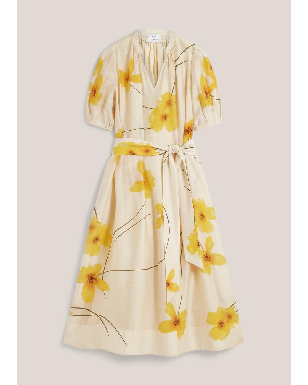 Hobbs Natural Heathfield Floral Dress