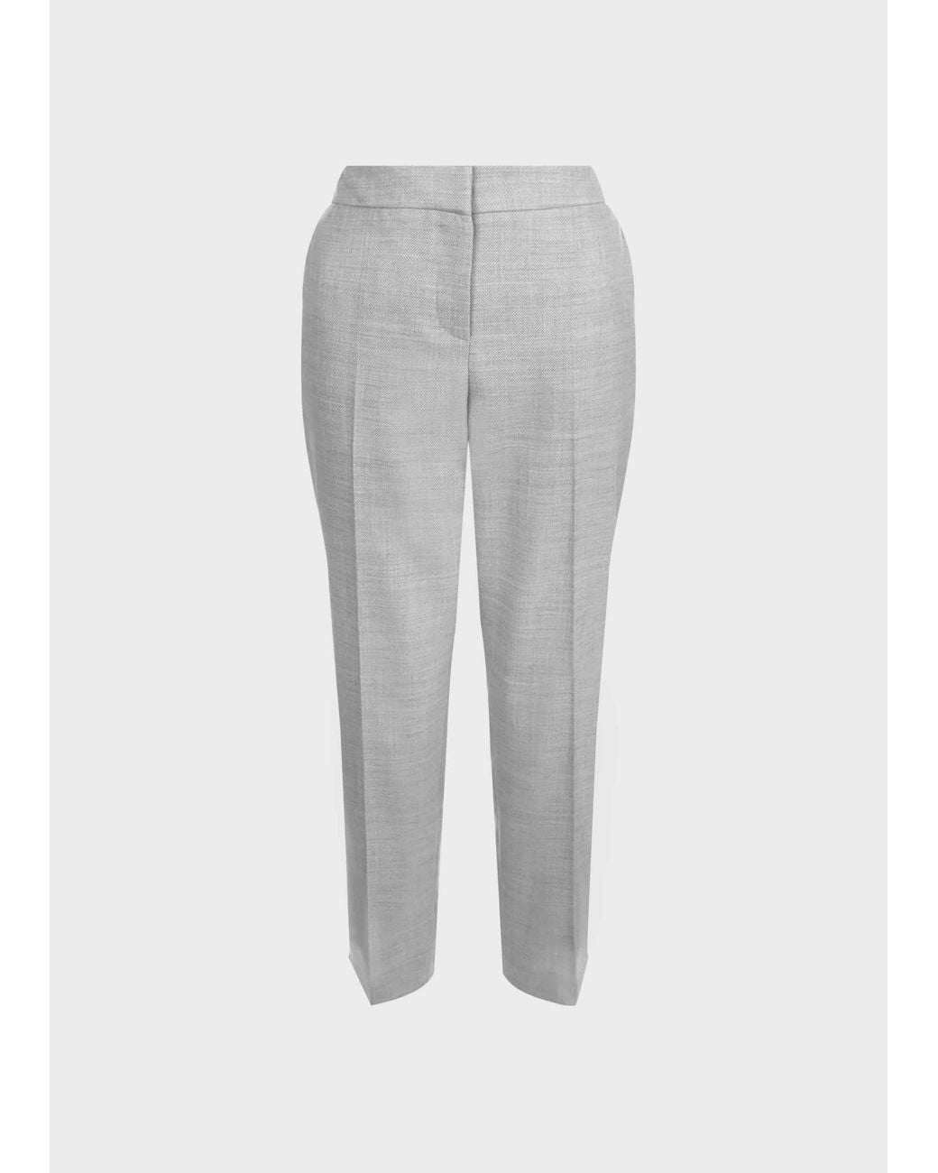 Hobbs Gray Aneta Wool Trouser