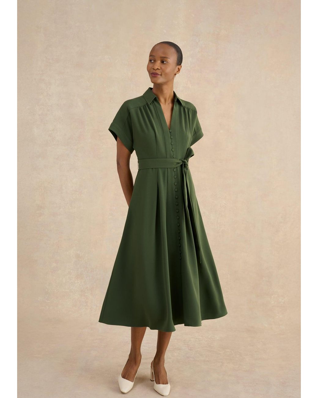 Hobbs Green Woodall Shirt Dress