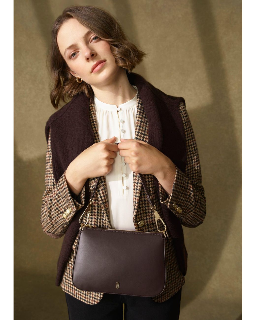 Hobbs Brown Briella Leather Bag