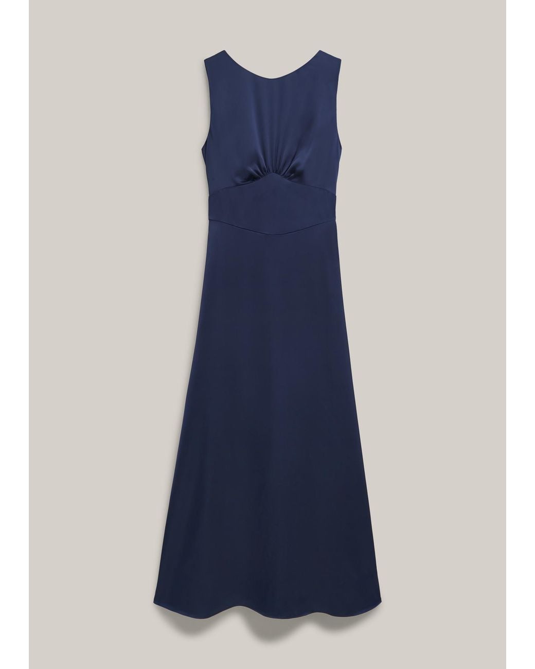 Hobbs Blue Jemma Satin Dress