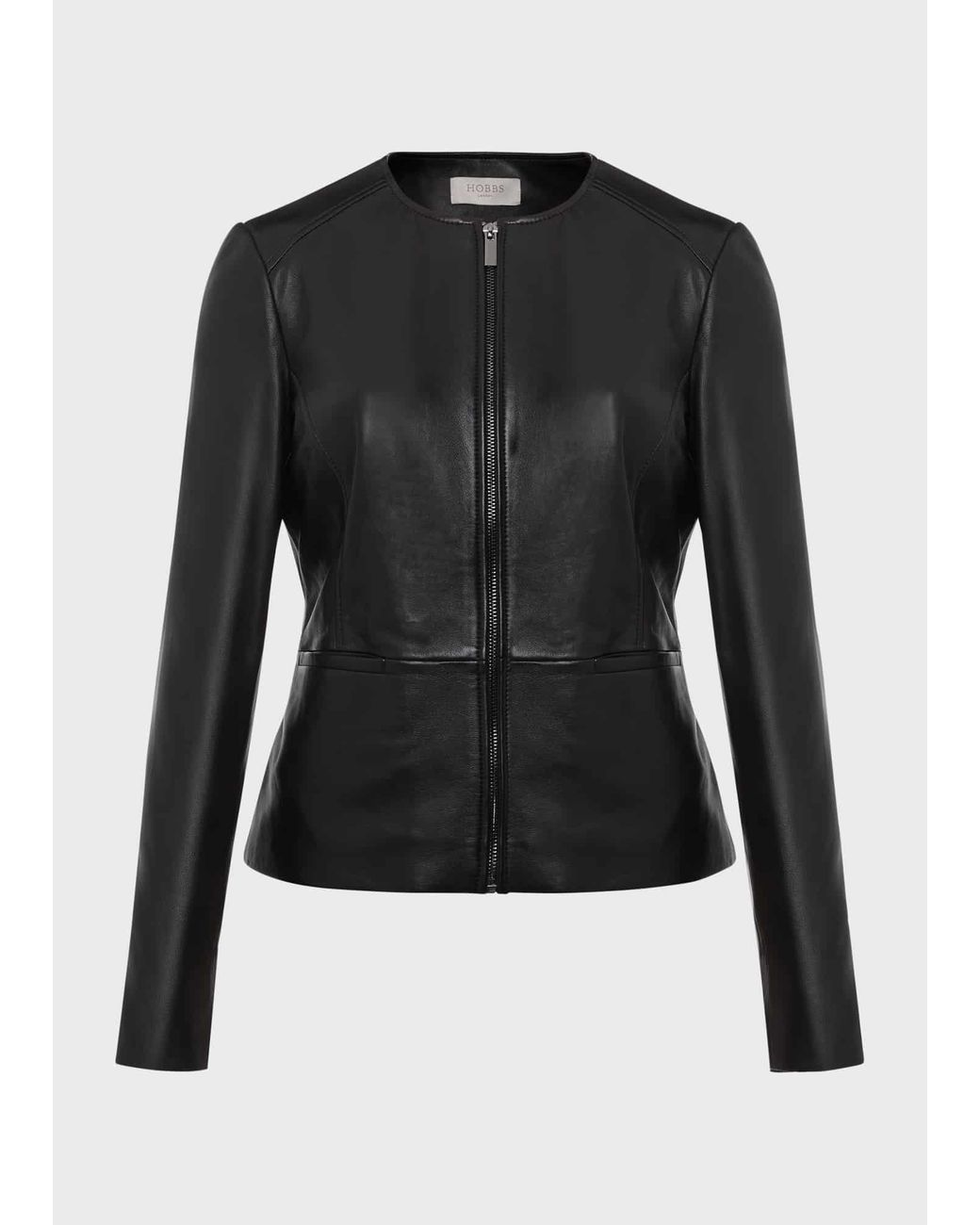 Hobbs Gray Eden Leather Jacket