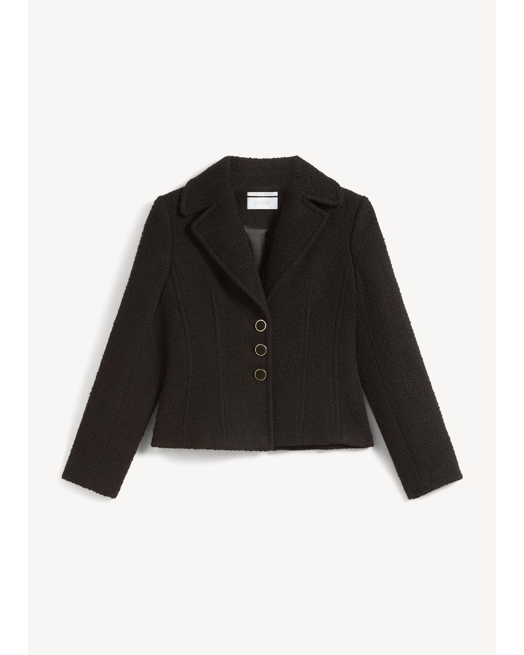 Hobbs Black Marnie Tweed Jacket