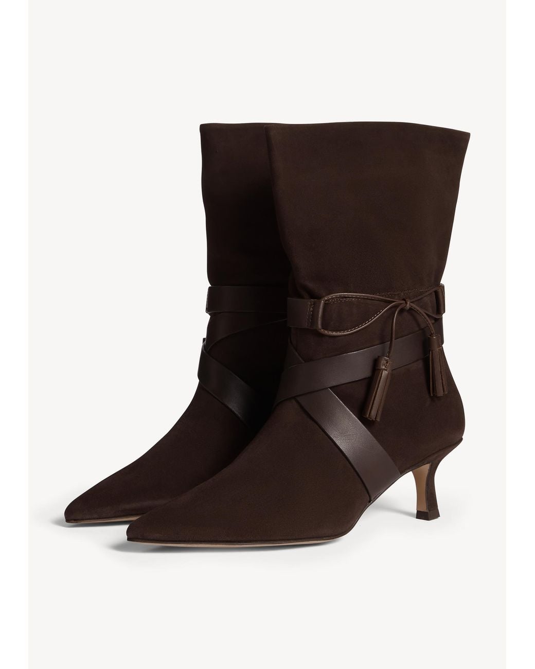 Hobbs Brown Courtney Suede Boots