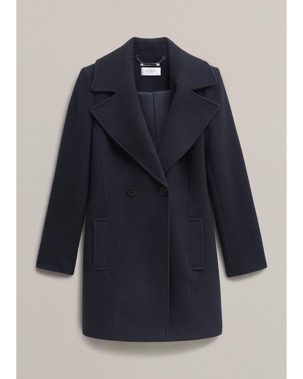 Hobbs Blue Betsy Cashmere Blend Coat