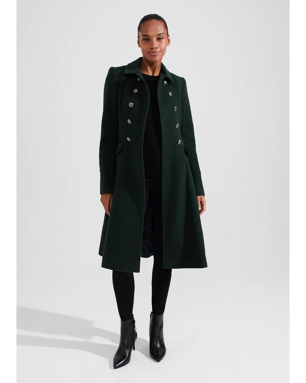 Hobbs Petite Clarisse Wool Blend Coat in Blue Lyst Australia