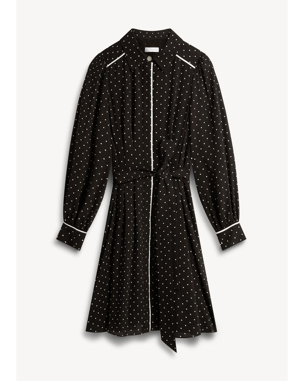 Hobbs Black Felicity Spot Dress
