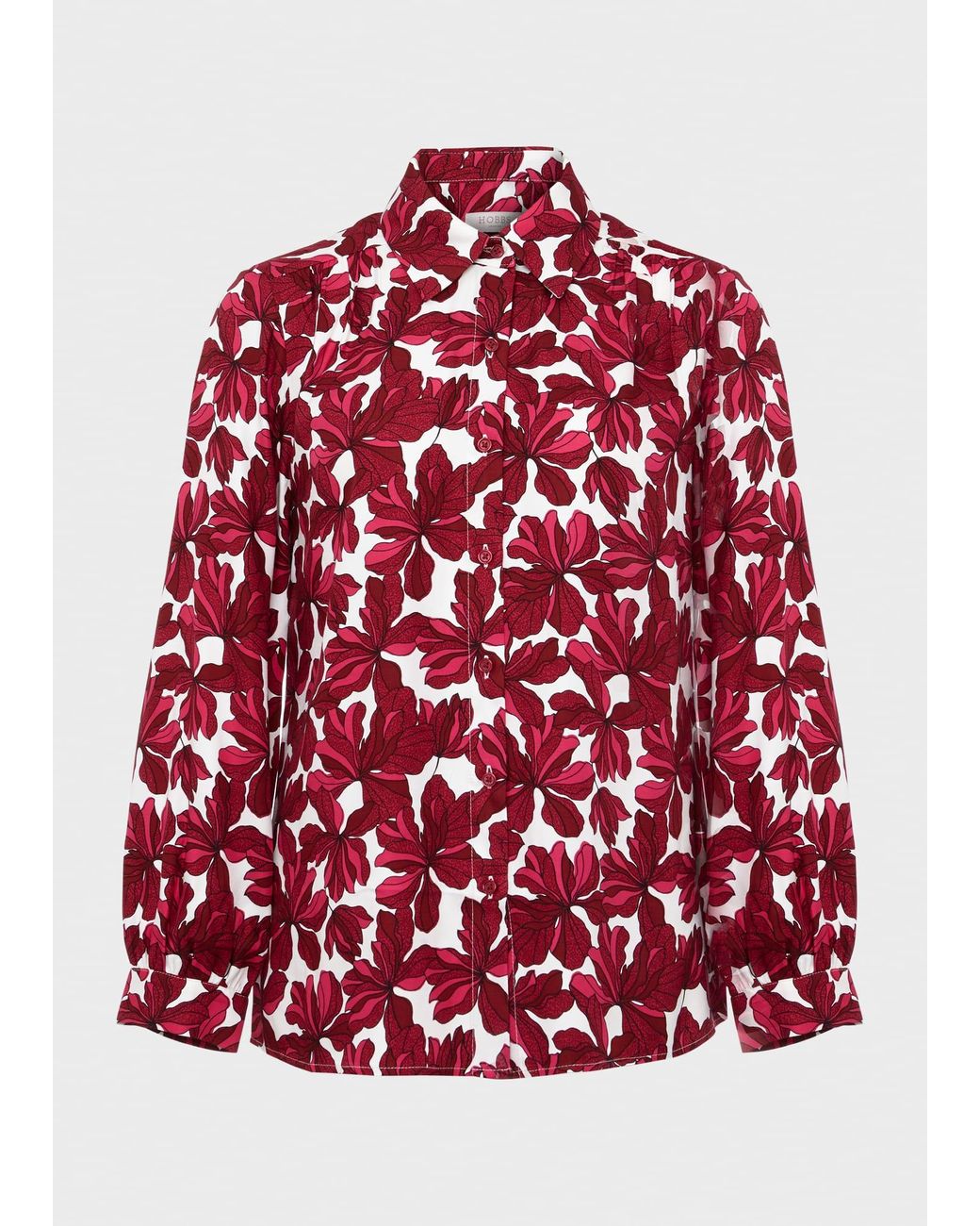 Hobbs Red Livia Blouse