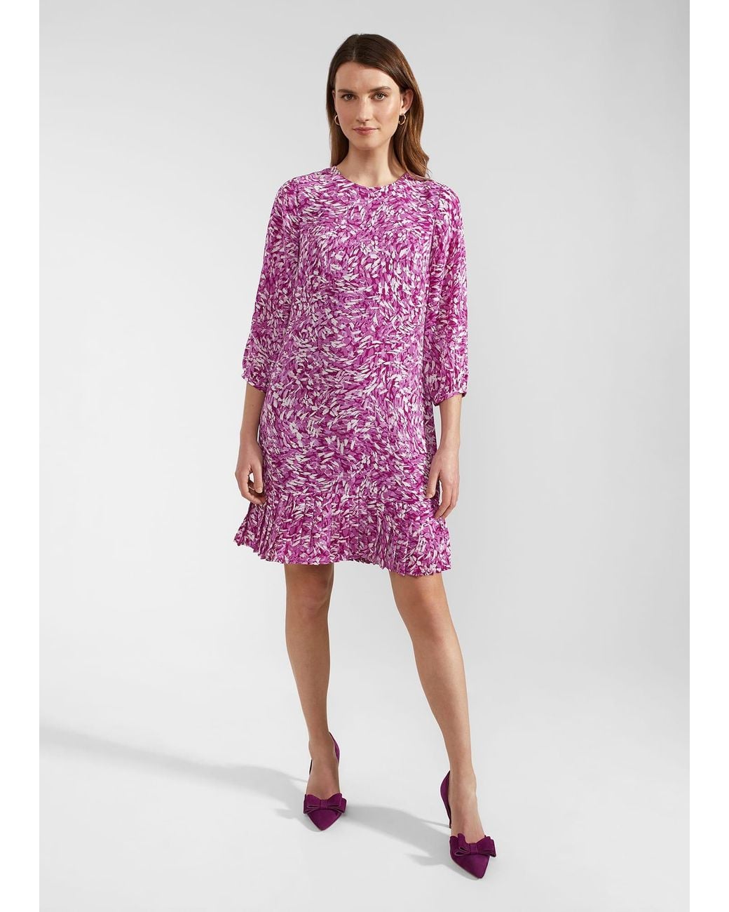 Hobbs Pink Liana Dress