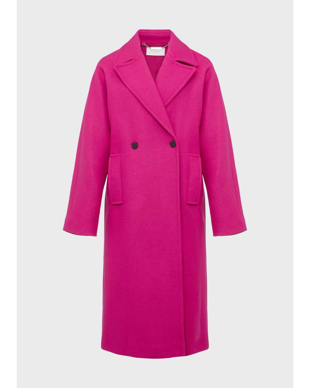 Hobbs Pink Carine Wool Coat