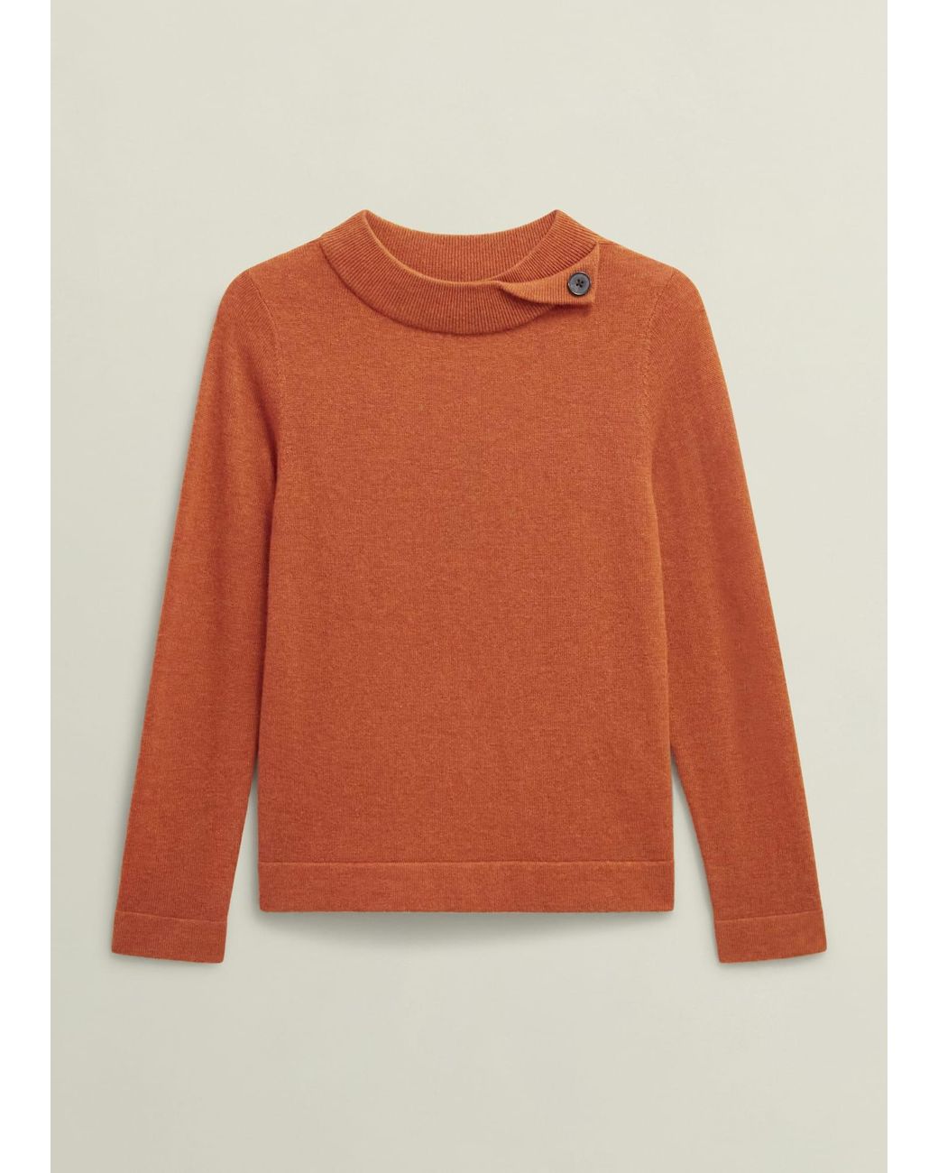 Hobbs Orange Talia Wool Cashmere Jumper
