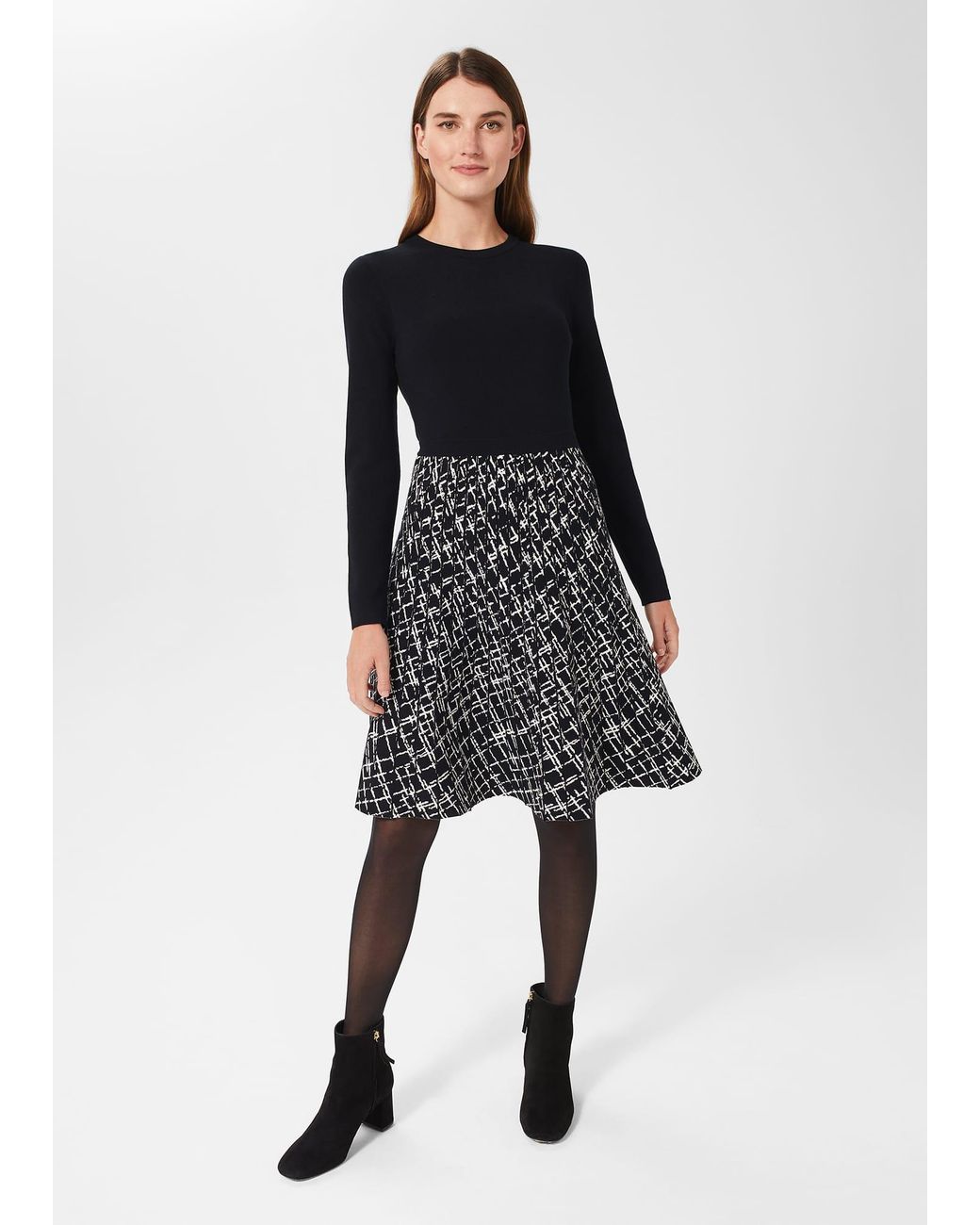 Hobbs Blue Gill Knitted Dress