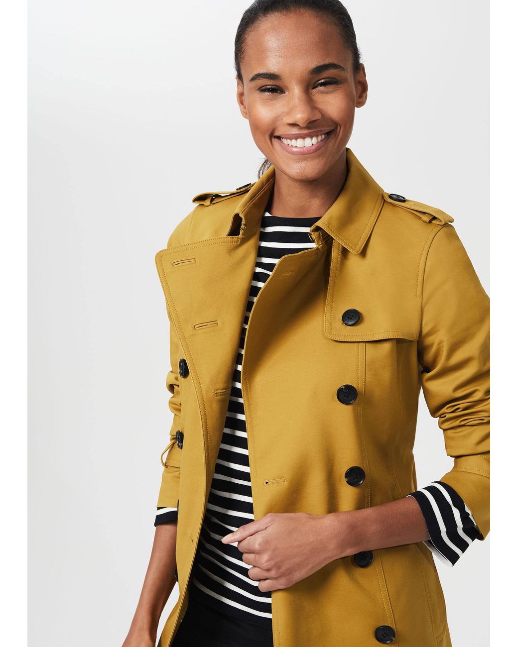 hobbs yellow coat
