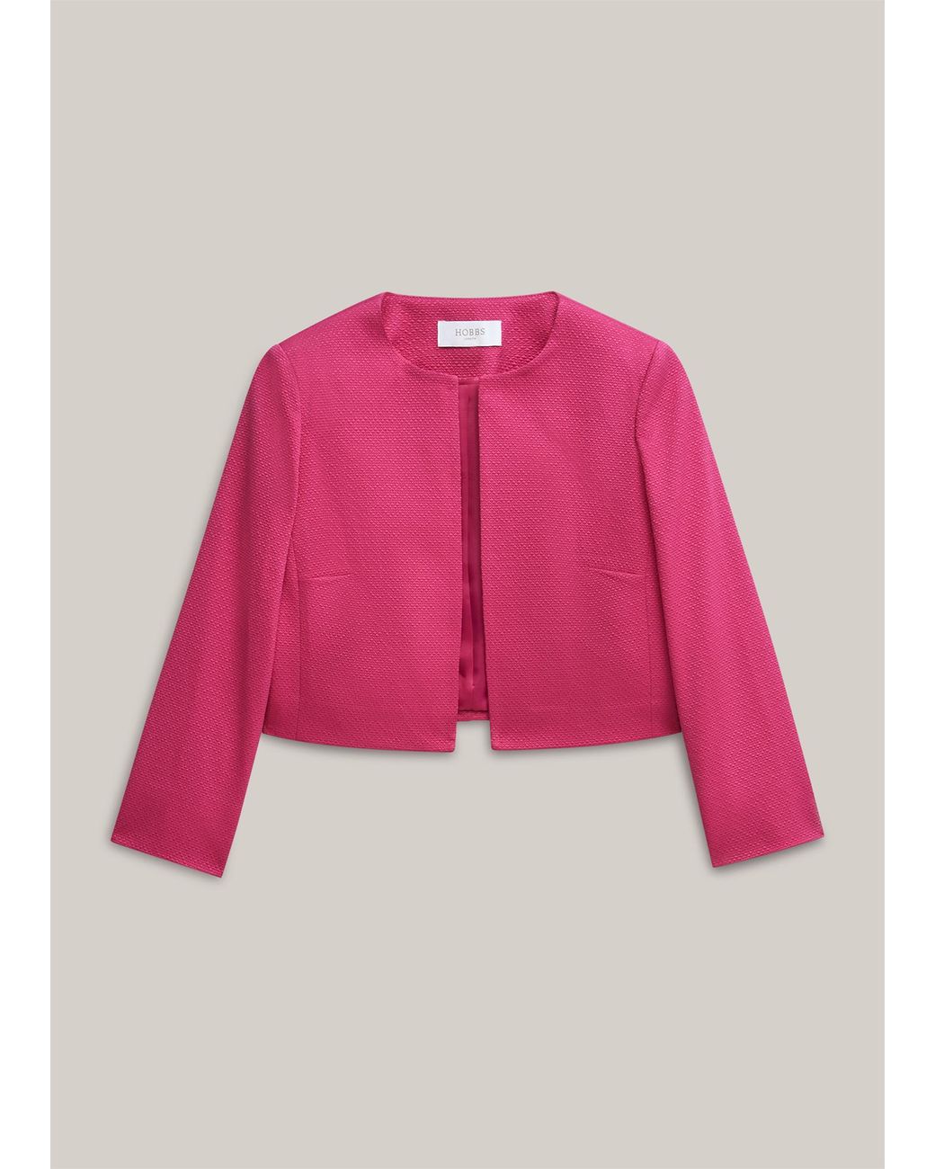 Hobbs Pink Elize Textured Jacket