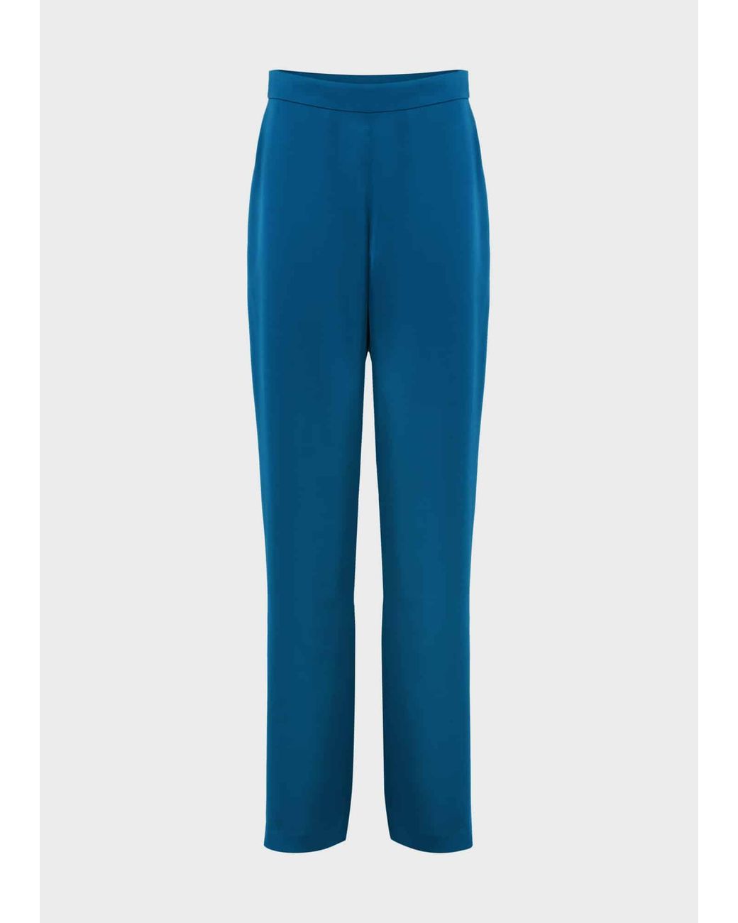 Hobbs Blue Judith Satin Trousers