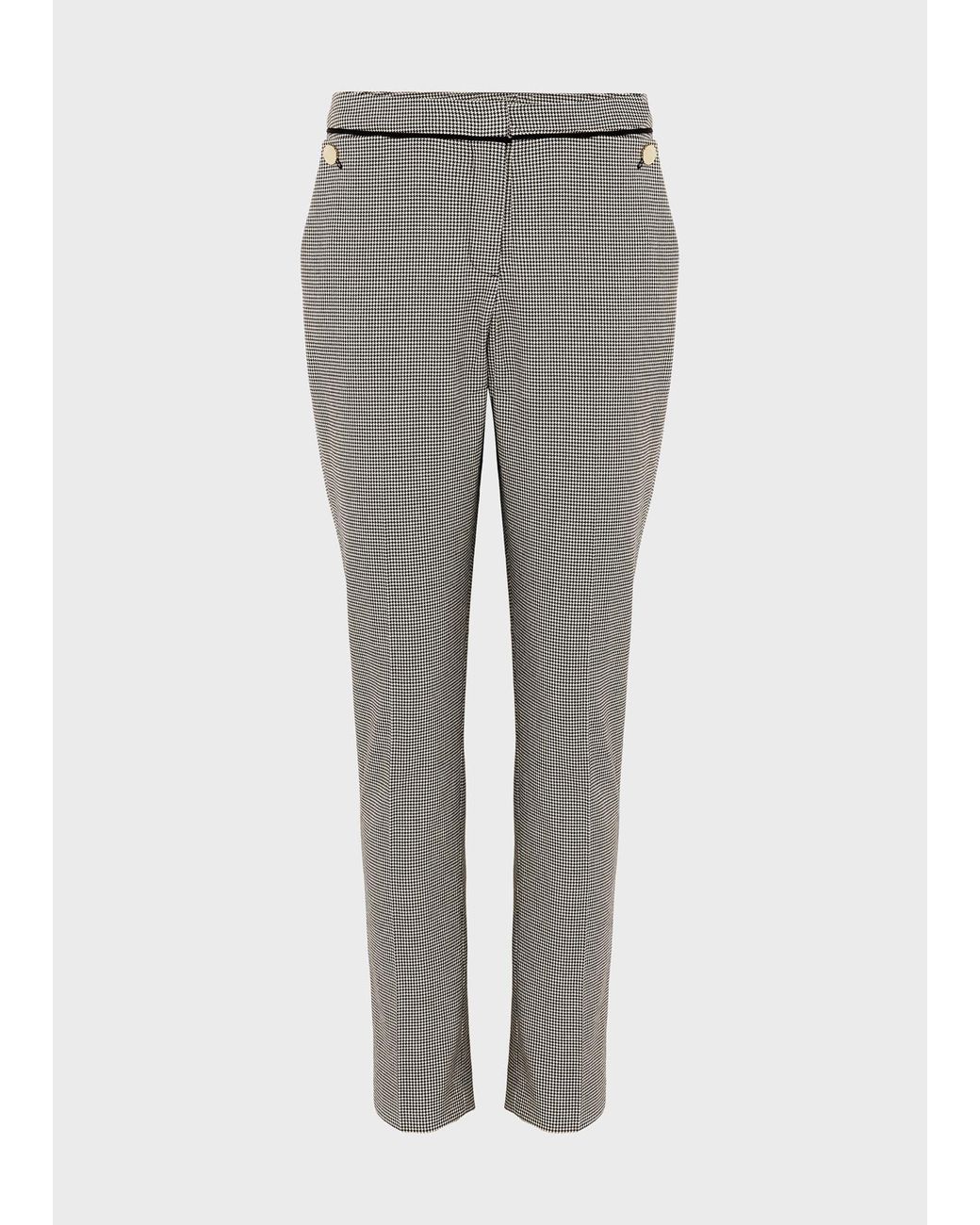 Hobbs Multicolor Sienna Houndstooth Slim Trousers With Stretch