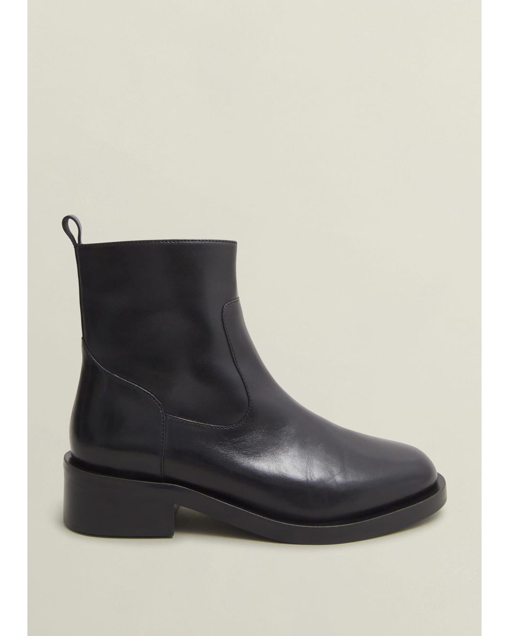 Hobbs Georgie Leather Ankle Boots in Black Lyst UK