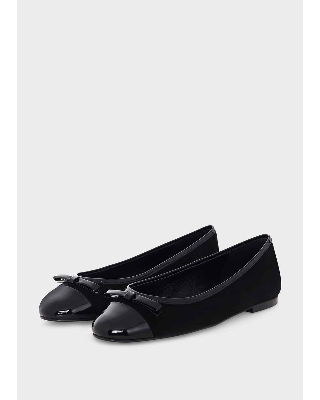 Hobbs White Diana Ballerinas