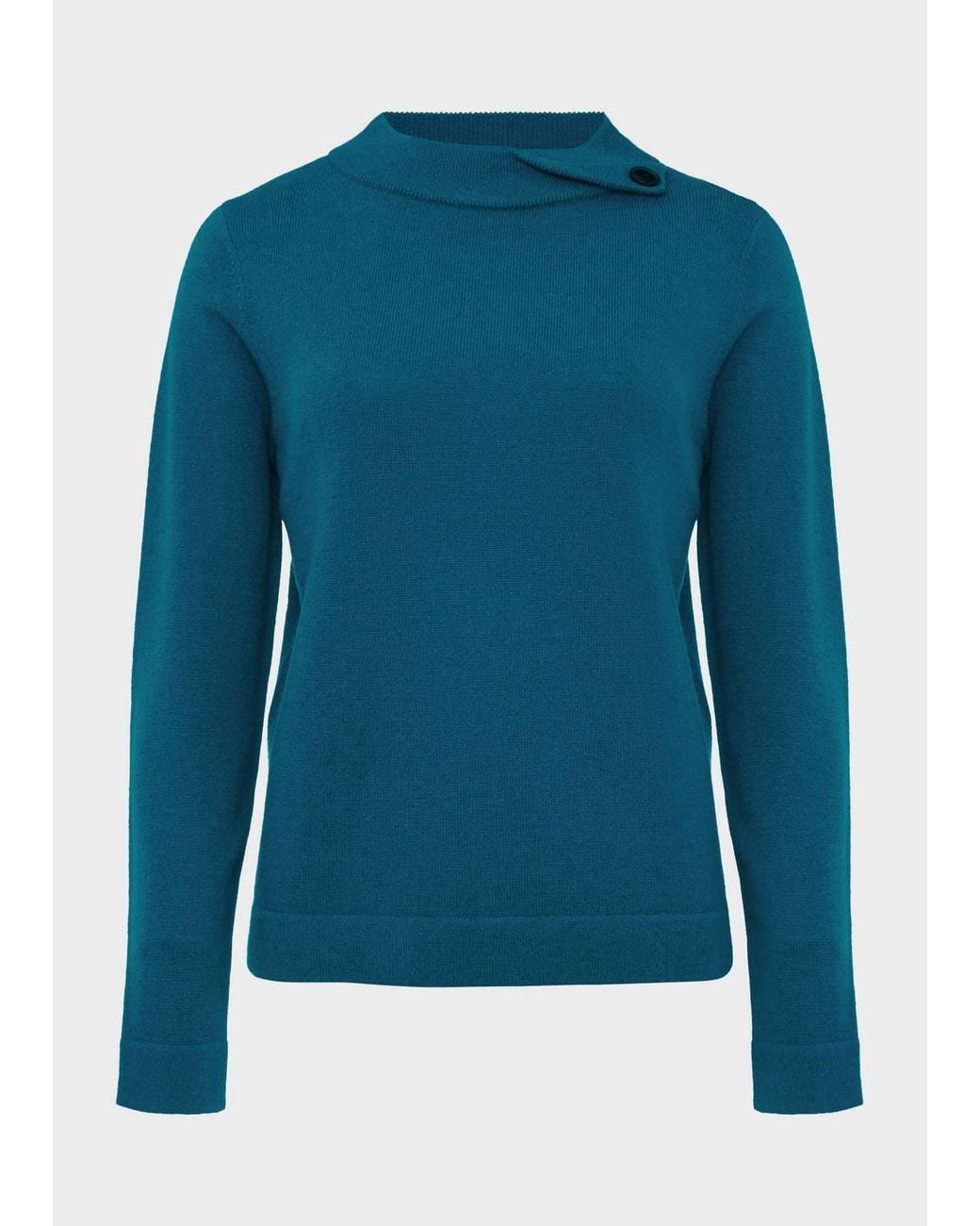 Hobbs Blue Talia Wool Cashmere Jumper