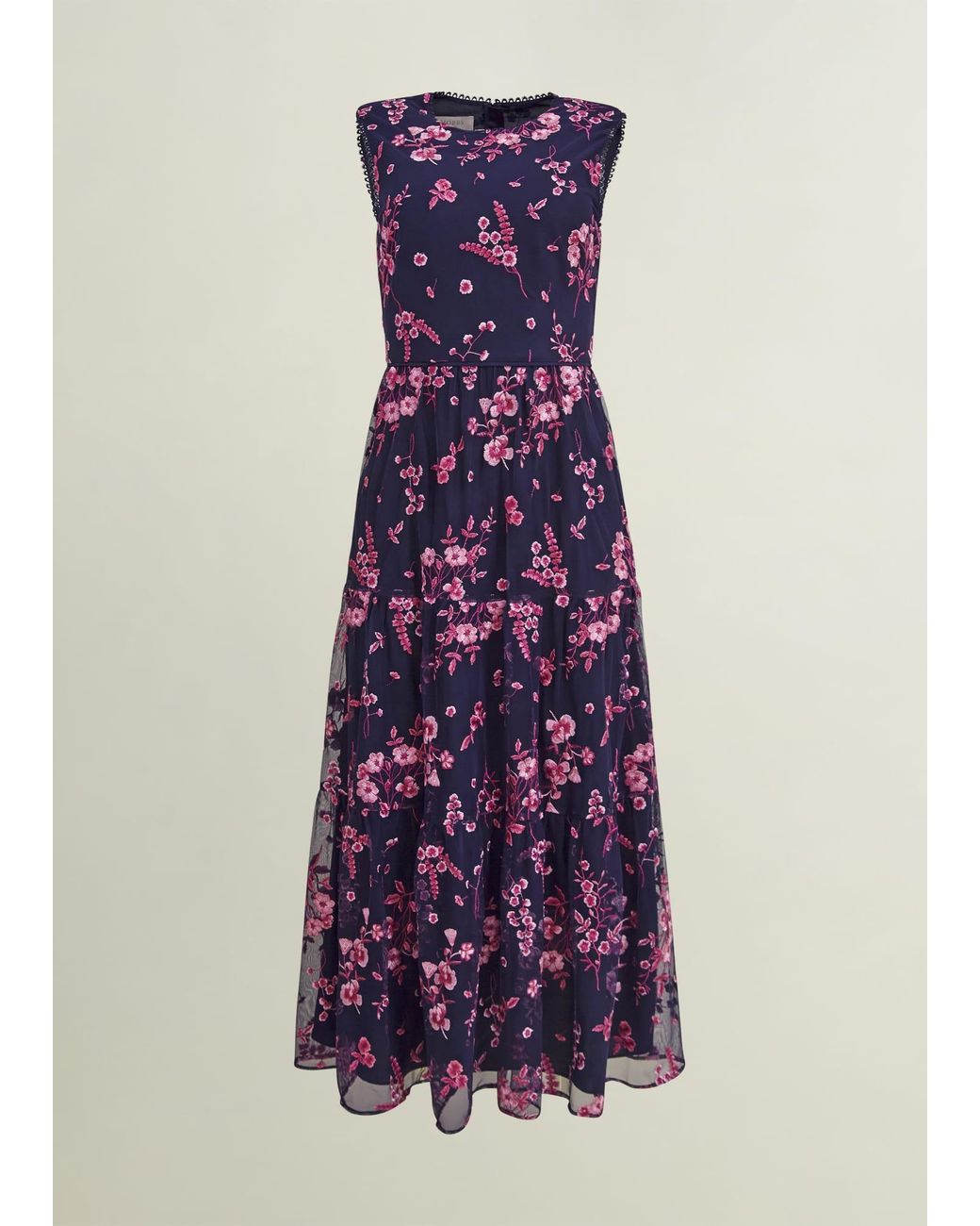 Hobbs Multicolor Petite Bethany Embroidered Dress