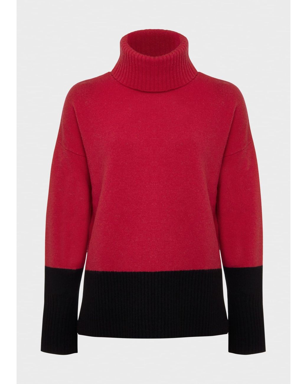 Hobbs Red Melodie Merino Wool Jumper