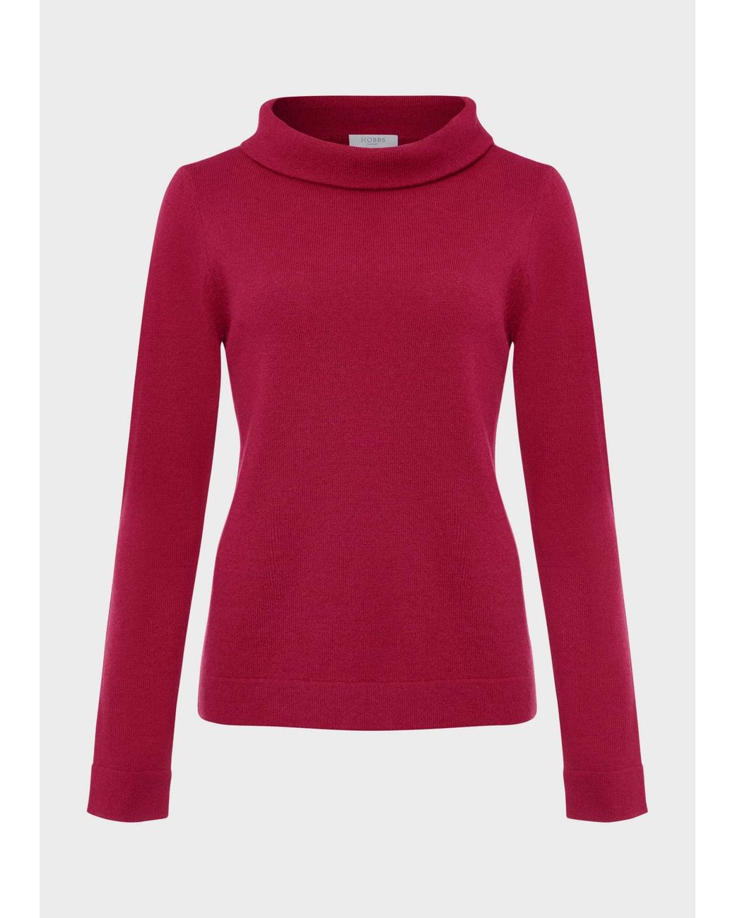 Hobbs Red Audrey Wool Cashmere Jumper