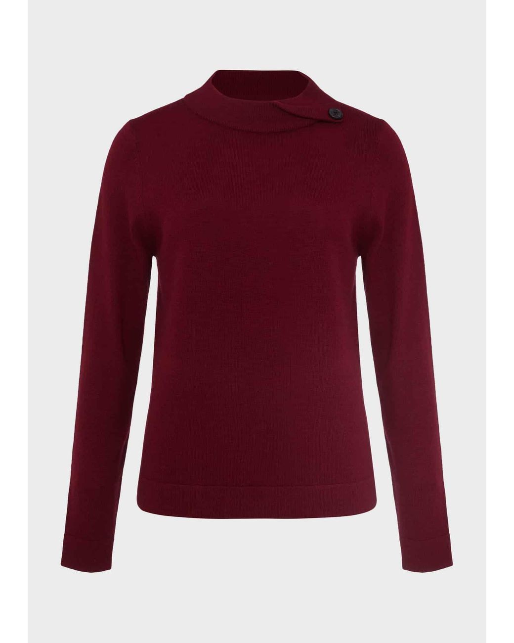 Hobbs Red Talia Wool Cashmere Jumper