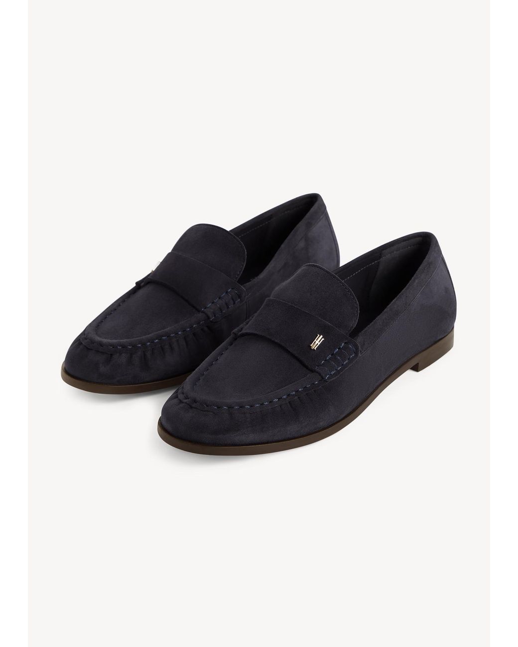 Hobbs Black Simone Suede Loafers