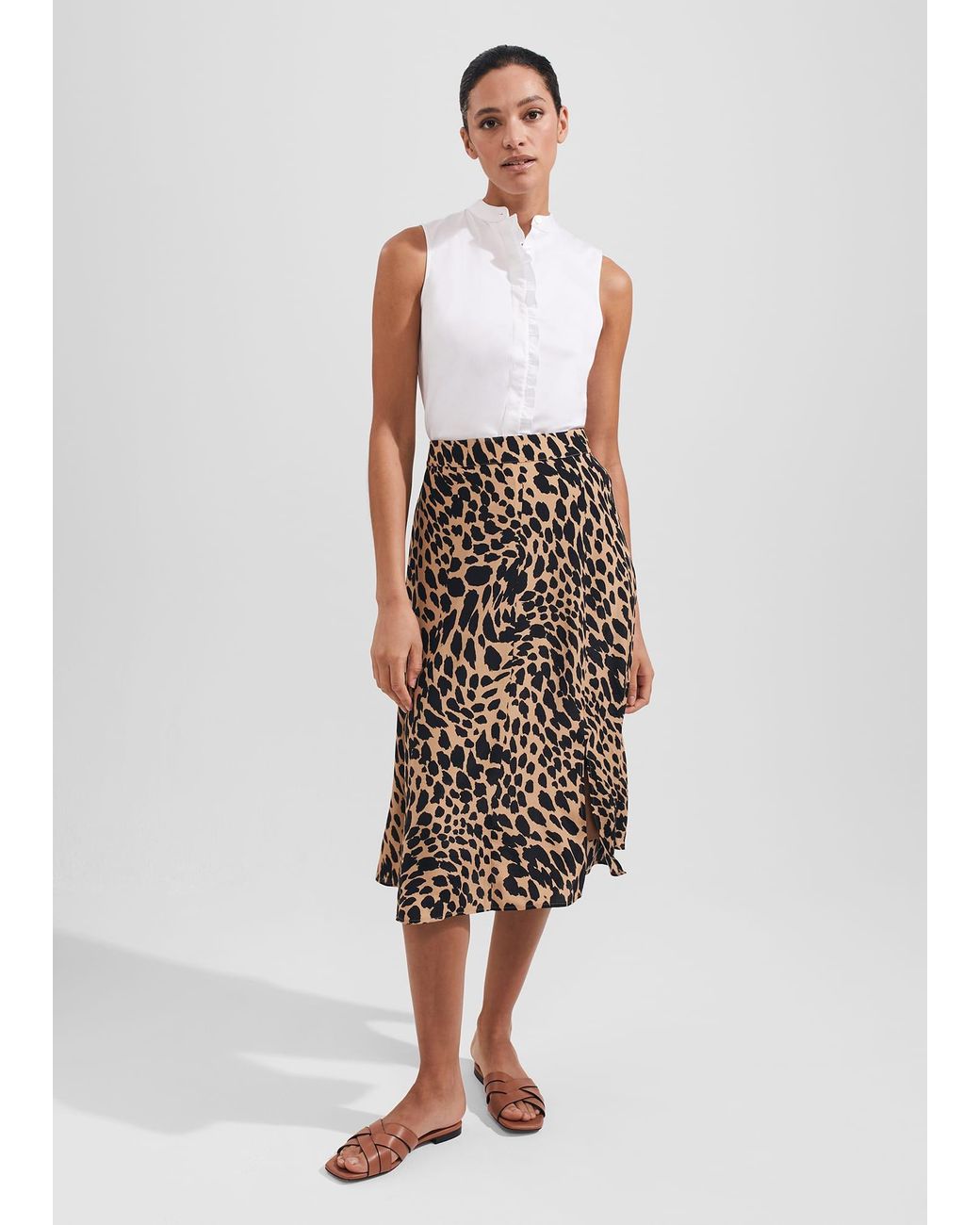 Hobbs White Daphne Skirt