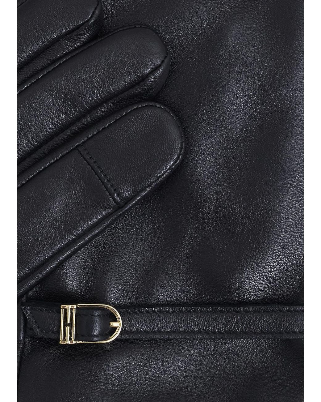 Hobbs Blue Lillia Leather Gloves