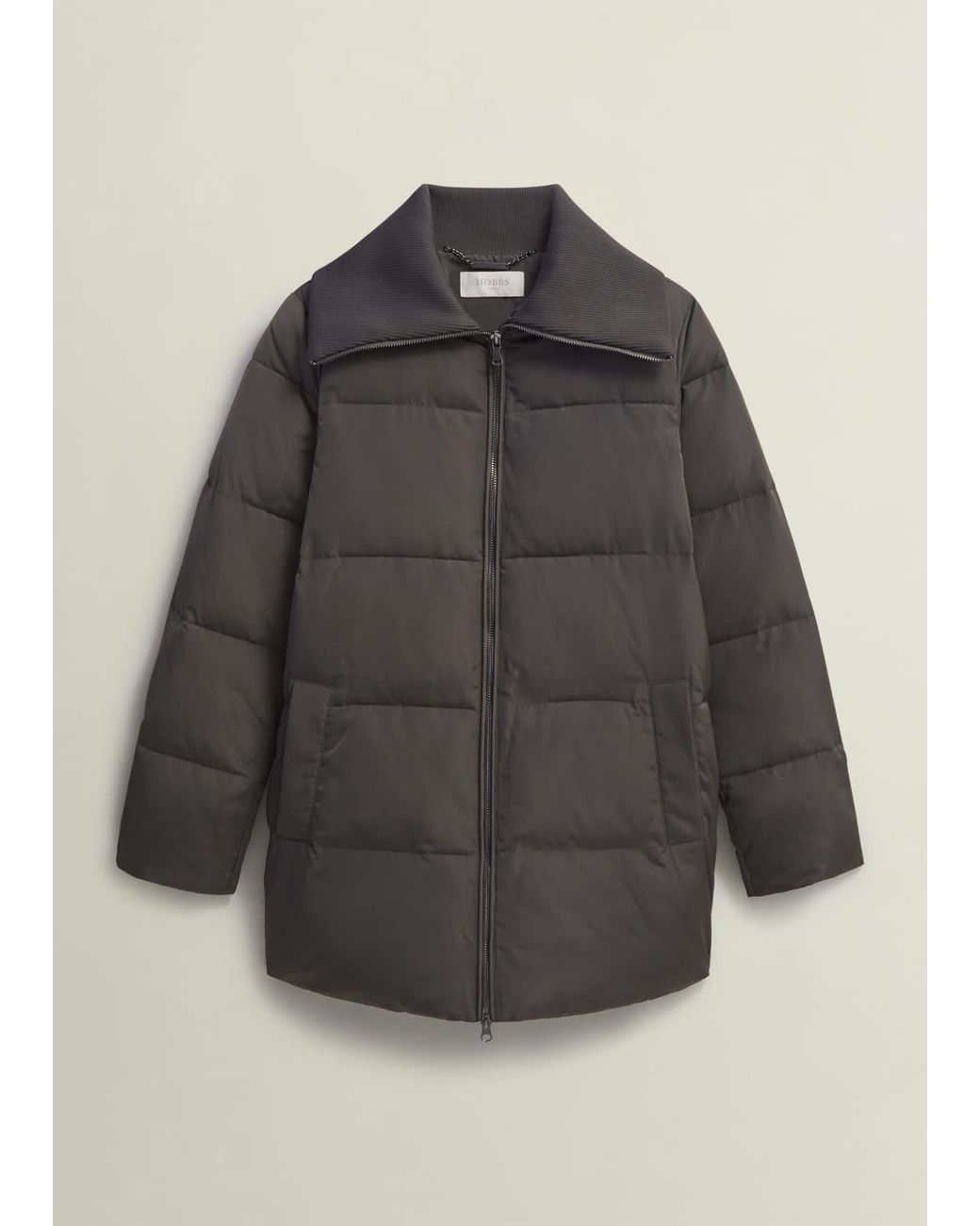 Hobbs Gray Flora Puffer Coat