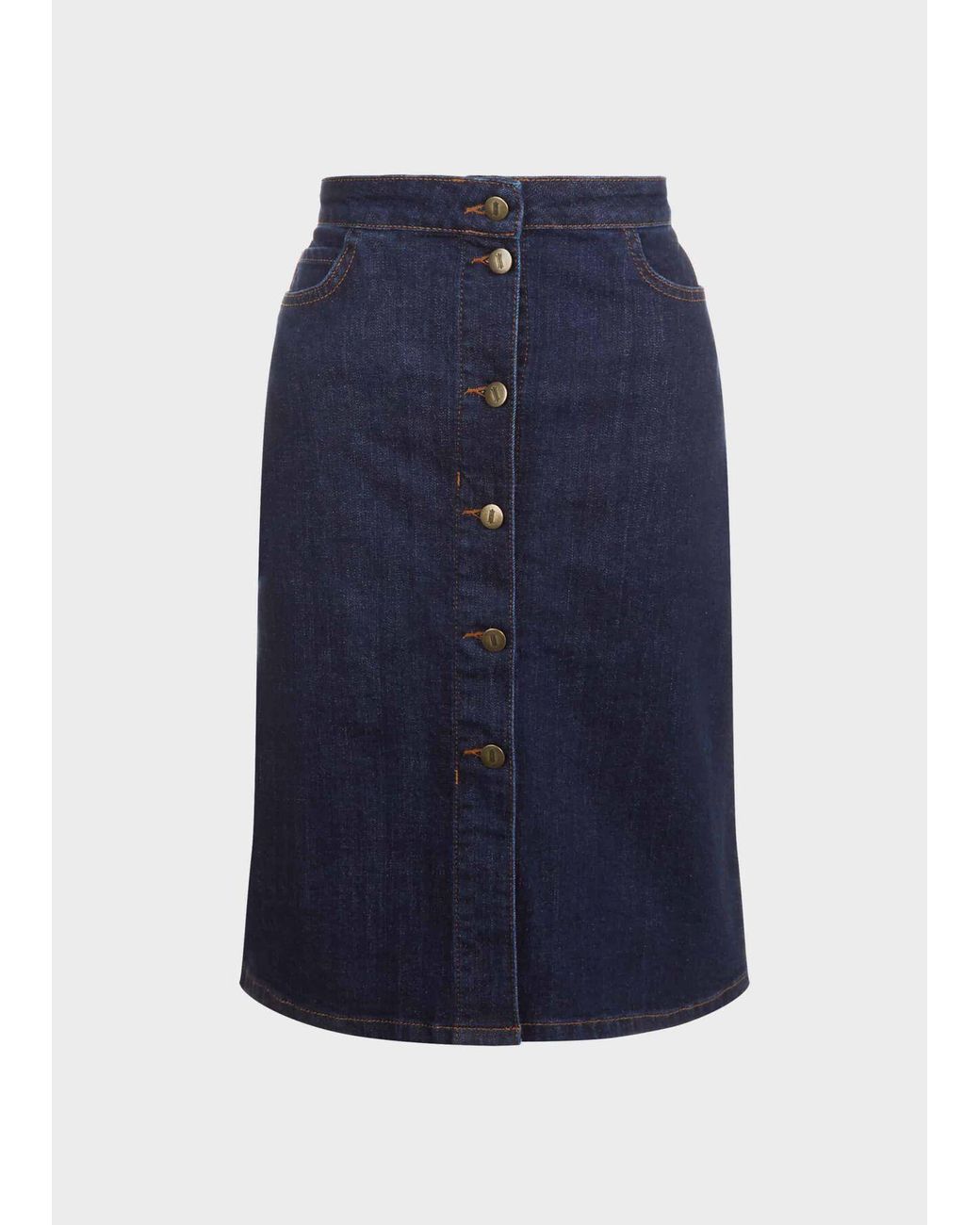 hobbs denim skirt