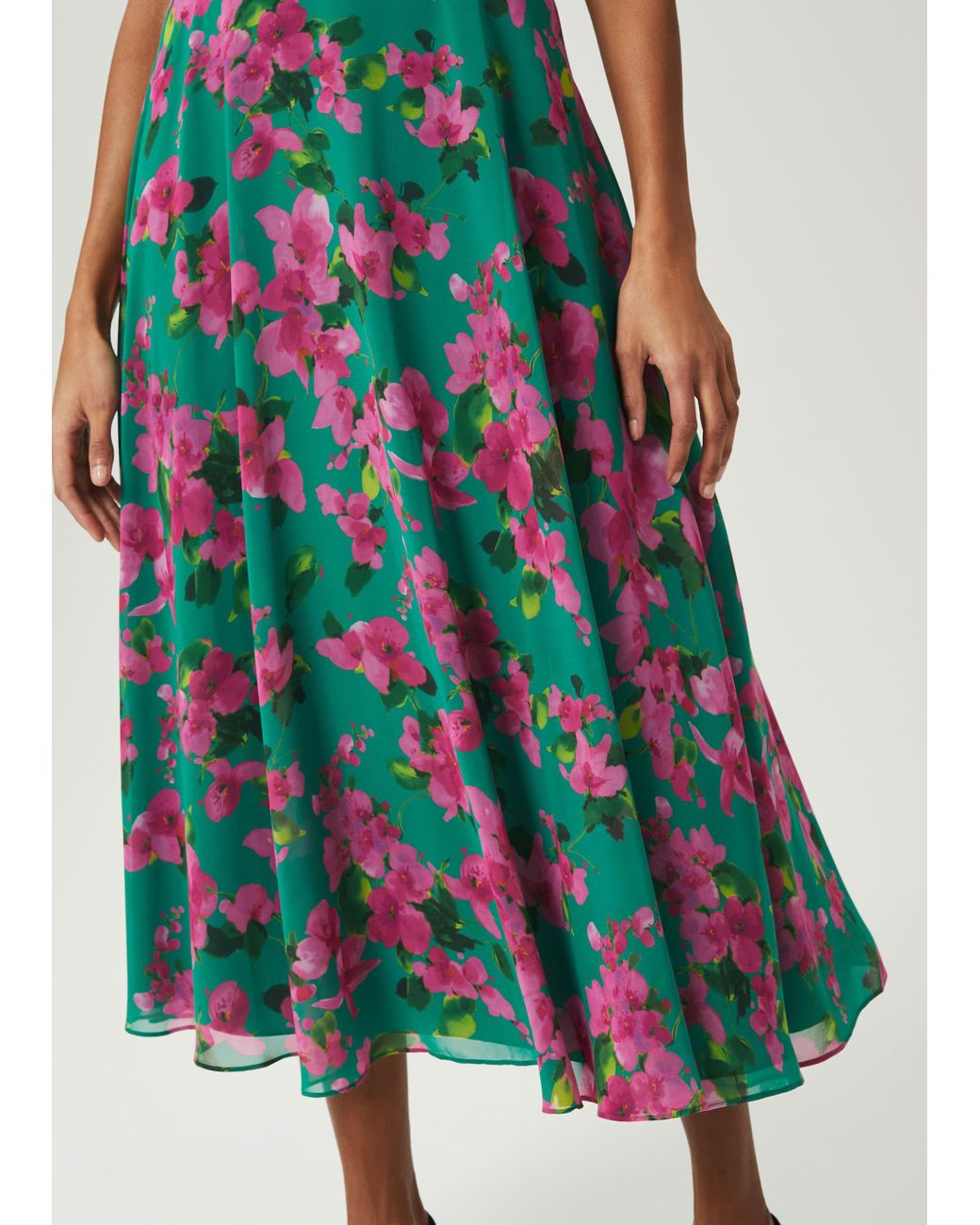 Hobbs Synthetic Carly Floral Midi Dress ...