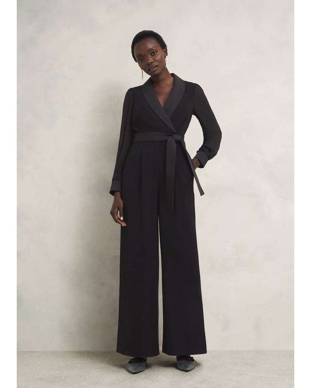 Hobbs Multicolor Recycled Tuxedo-Inspired Jumpsuit