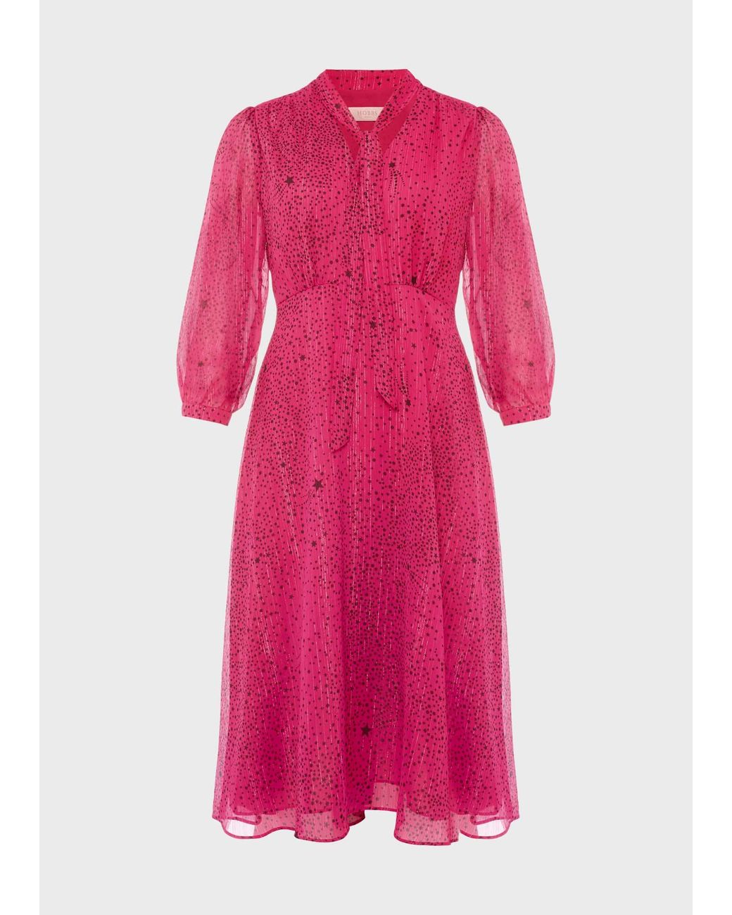 Hobbs Pink Maxine Dress