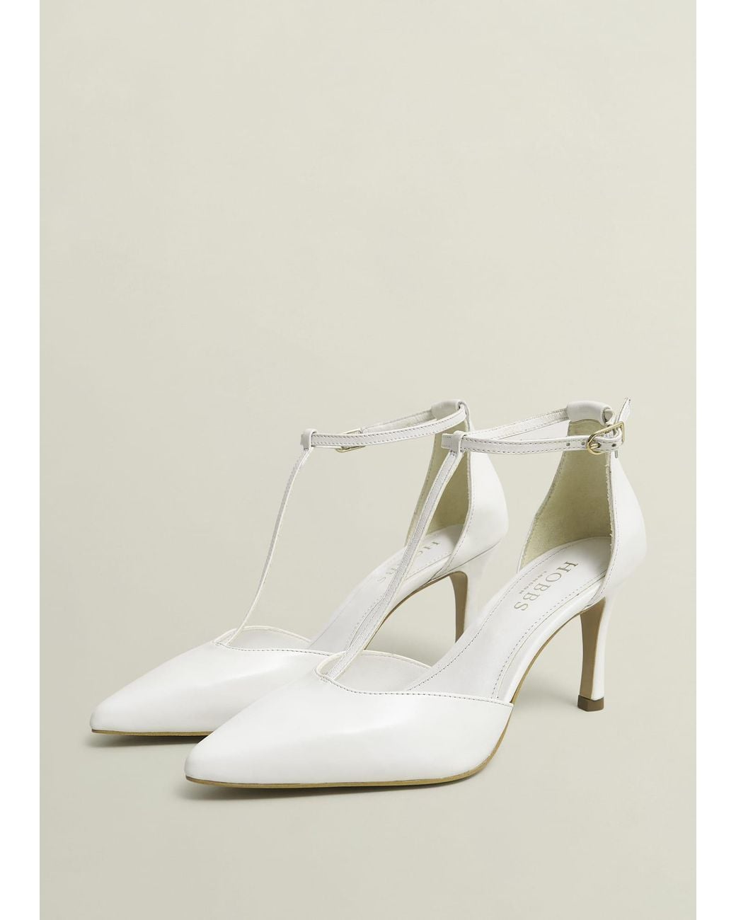 Hobbs Natural Alice T-Bar Leather Courts