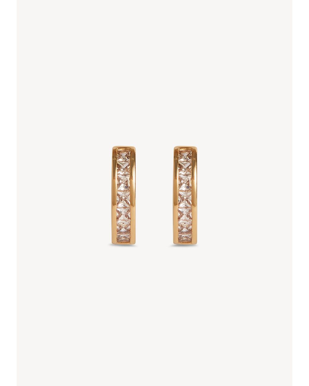 Hobbs White Axelle Plated Earrings