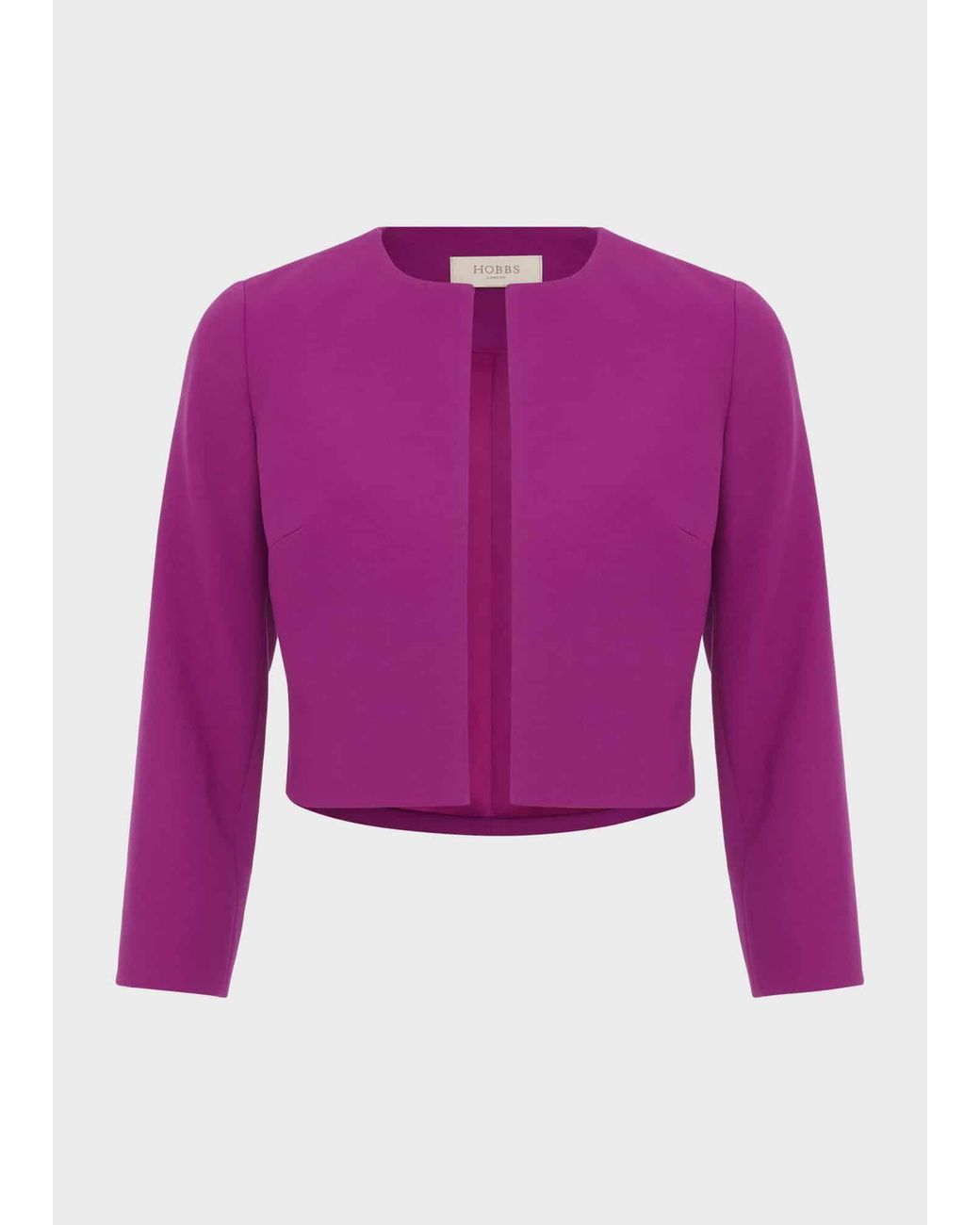 Hobbs Purple Elize Crepe Jacket